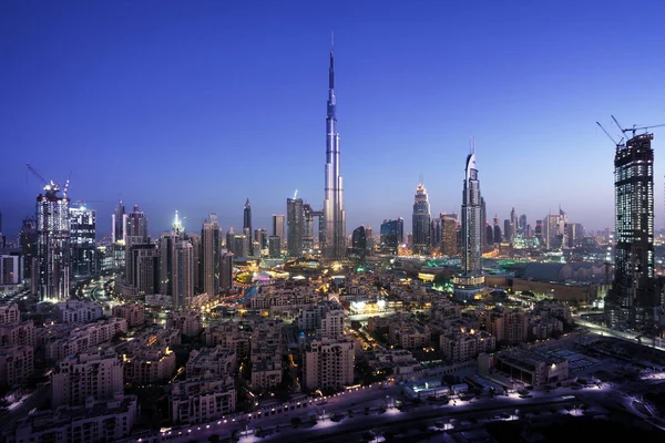 Skyline Van Dubai Verenigde Arabische Emiraten — Stockfoto