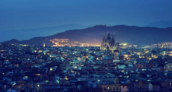 Барселона Час Заходу Сонця Іспанія — стокове фото