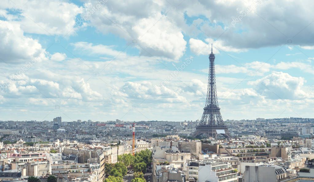 View on Eiffel Tower, Paris, France