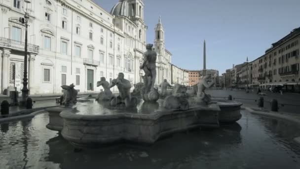 Piazza Navona Roma Itália — Vídeo de Stock