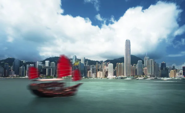 Porto Hong Kong Longa Exposição — Fotografia de Stock