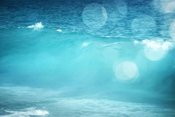 Wasser Des Tropischen Meeres Bokeh Unscharf — Stockfoto