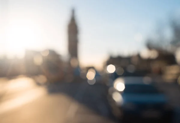 Bokeh Van Westminster Bridge Bij Zonsondergang London Verenigd Koninkrijk — Stockfoto