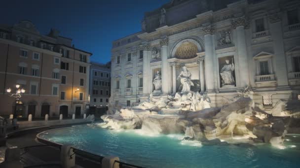 Trevi Brunnen Rom — Stockvideo