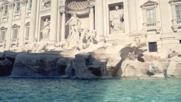 Fonte Trevi Roma Italia — Vídeo de Stock