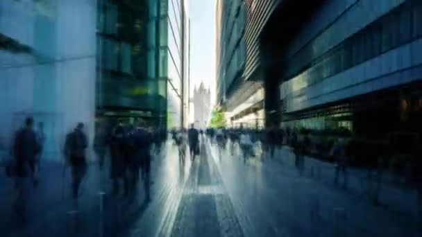 Hyper Lapse Bâtiments Modernes Tower Bridge Londres Royaume Uni — Video