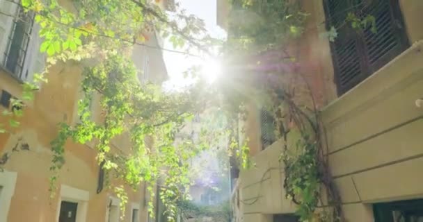 Старая Улица Риме — стоковое видео