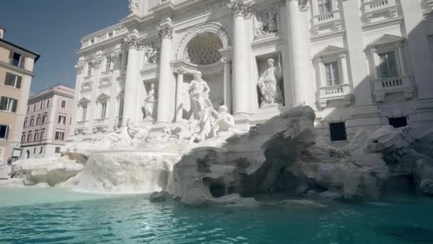 Fountain Trevi Roma Talya — Stok video
