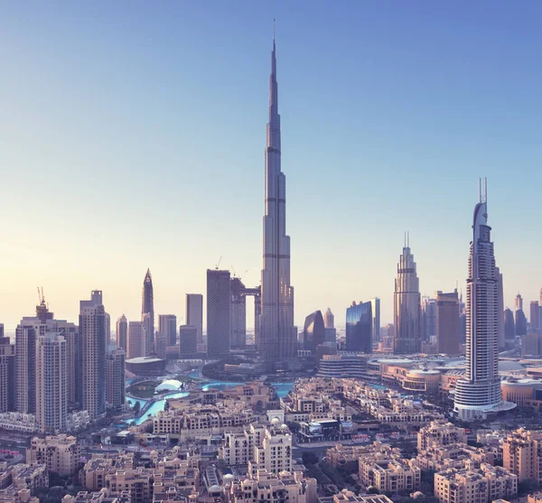 Dubai Skyline Emiratos Árabes Unidos — Foto de Stock