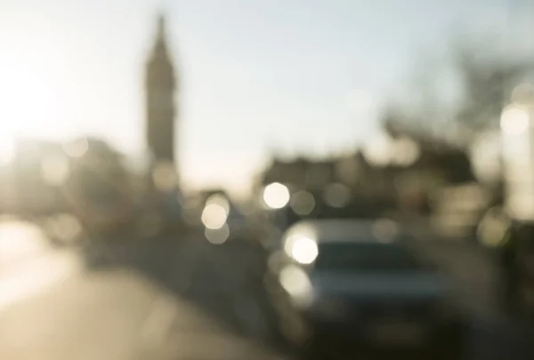 Bokeh Westminster Bridge Naplemente London Egyesült Királyság — Stock Fotó