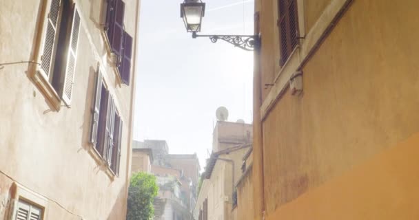 Vieille rue à Rome, en italie — Video