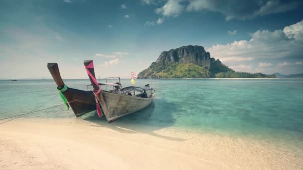 Poda eiland in Krabi, Thailand — Stockvideo