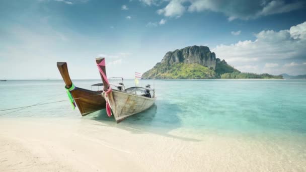 Isla Poda en Krabi, Tailandia — Vídeo de stock