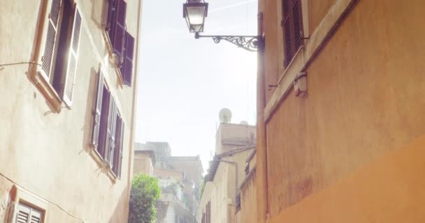 Gamla gatan i Rom, Italien — Stockvideo