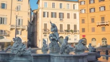 hiper atlama, Piazza Navona, Roma üzerinde çeşme. İtalya