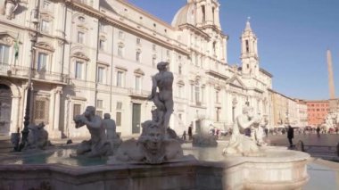 Roma, İtalya 'daki Piazza Navona