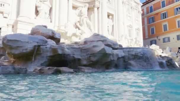 Фонтан Треви в Риме, Италия — стоковое видео
