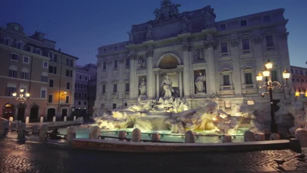 Trevi fonte em roma, itália — Vídeo de Stock