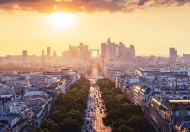 Paris manzarası Zafer Takı, Fransa