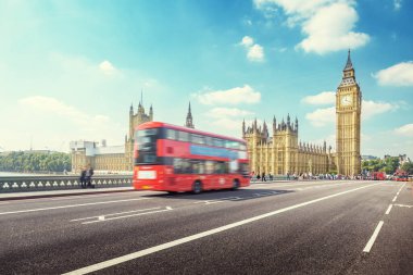 Londra, İngiltere 'deki Westminster Köprüsü