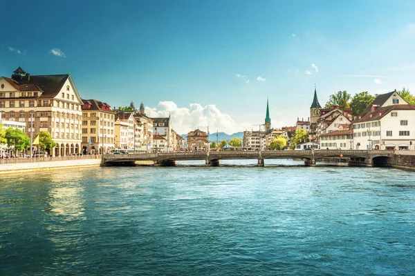 Zürich Belvárosa Svájc Európa — Stock Fotó