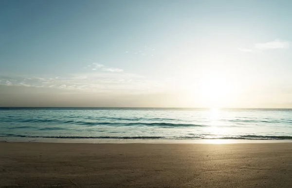 Pôr Sol Praia Das Seychelles Ilha Mahe — Fotografia de Stock