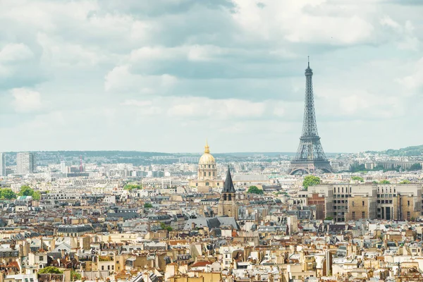 Vista Torre Eiffel París Francia —  Fotos de Stock