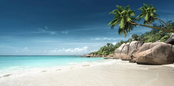 Pláž Anse Lazio Ostrově Praslin Seychely — Stock fotografie