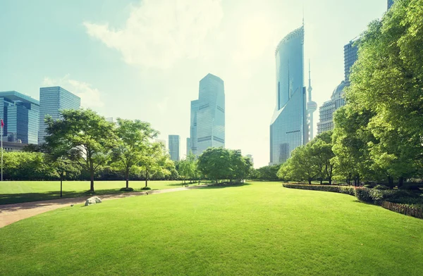 Green Space Lujiazui Central Shanghai China — Stock Photo, Image