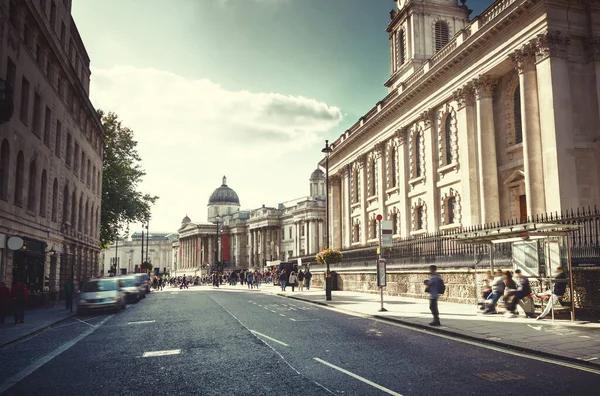 Rues Londres Heure Coucher Soleil Royaume Uni — Photo