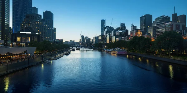 Sunset Yarra River Melbourne Victoria Australia — Stock Photo, Image