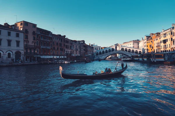 Canal Grande Tramonto Venezia Italia — Foto Stock