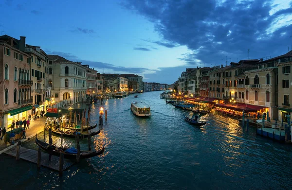 Grand Canal Bij Zonsondergang Venetië Italië — Stockfoto