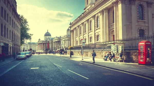 Rues Londres Heure Coucher Soleil Royaume Uni — Photo