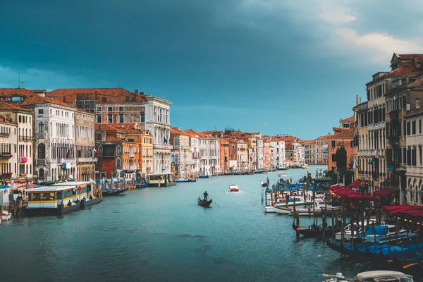 Canal Grande Bei Sonnenuntergang Venedig Italien — Stockfoto