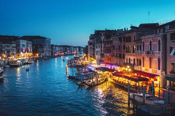 Grand Canal Solnedgang Venezia Italia – stockfoto