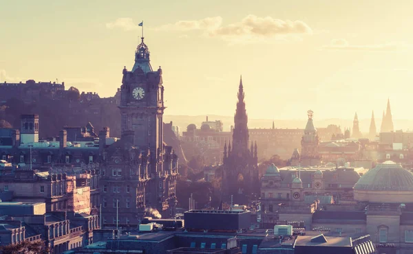 Stadtsilhouette Von Edinburgh Vom Calton Hill Großbritannien — Stockfoto