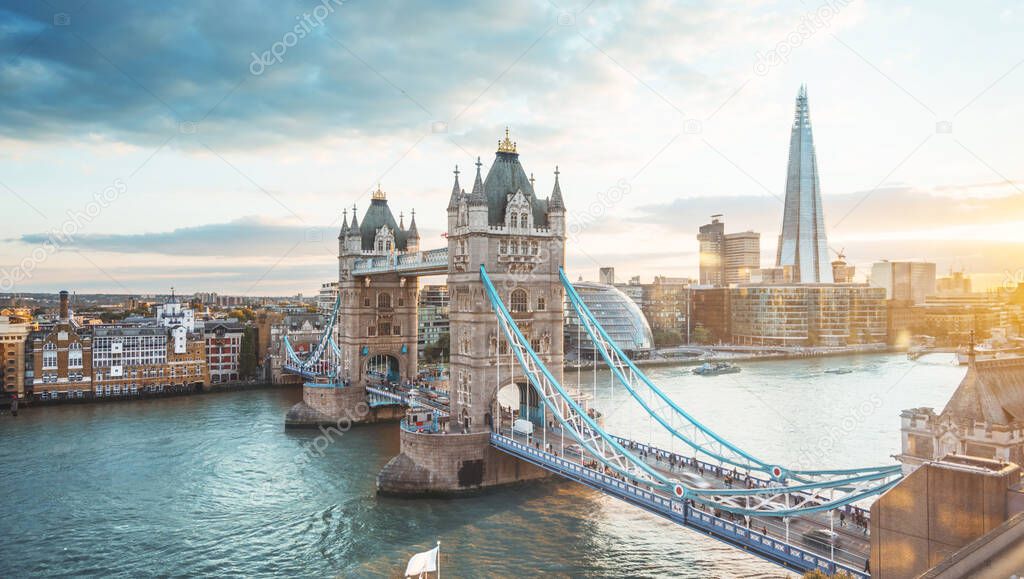 Tower Bridge in London, UK