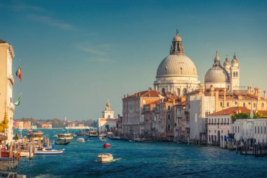 Büyük Kanal ve Bazilika Santa Maria della Salute, Venedik, İtalya
