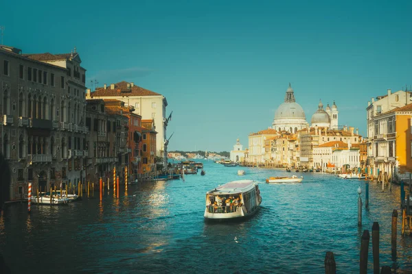 Grand Canal Basilica Santa Maria Della Salute Venice Italy — Stock Photo, Image