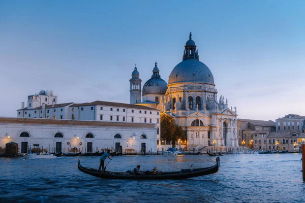 Basílica Santa Maria Della Salute Sunset Time Veneza Itália — Fotografia de Stock