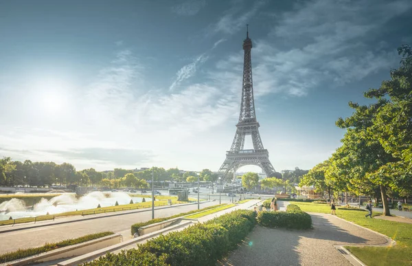Sunny Morning Paris France — Stock Photo, Image