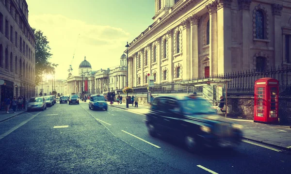 Gator London Solnedgång Storbritannien — Stockfoto