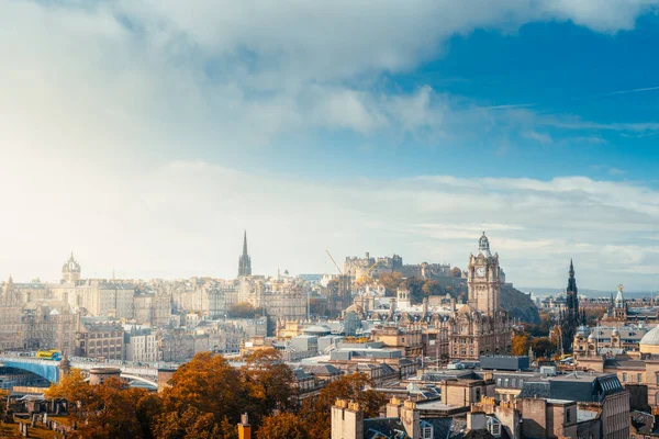 Edinburgh City Skyline Calton Hill Ηνωμένο Βασίλειο — Φωτογραφία Αρχείου