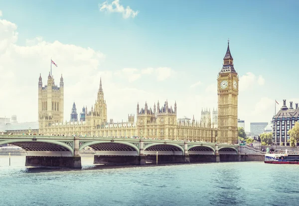 Big Ben Case Del Parlamento Londra Regno Unito — Foto Stock