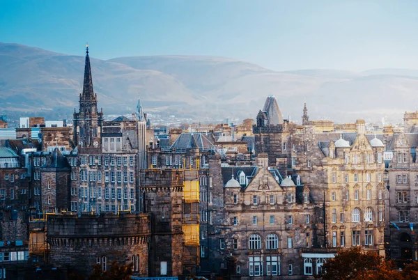 Edinburgh City Skyline Vanaf Calton Hill Verenigd Koninkrijk — Stockfoto