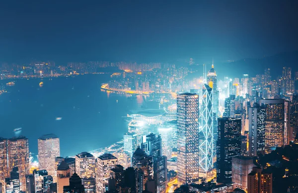 Hongkong Vom Victoria Gipfel — Stockfoto
