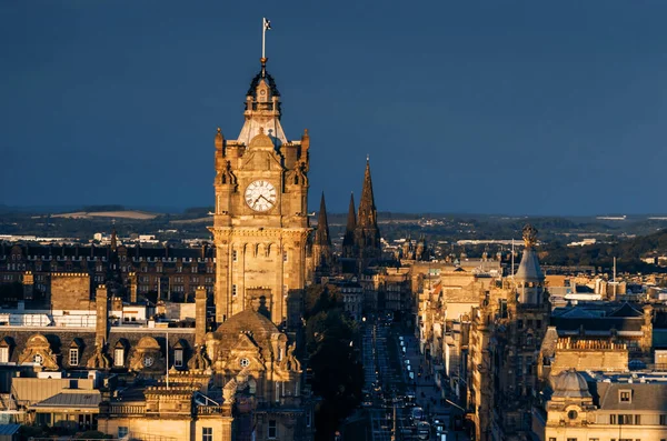 Stadtsilhouette Von Edinburgh Vom Calton Hill Großbritannien — Stockfoto