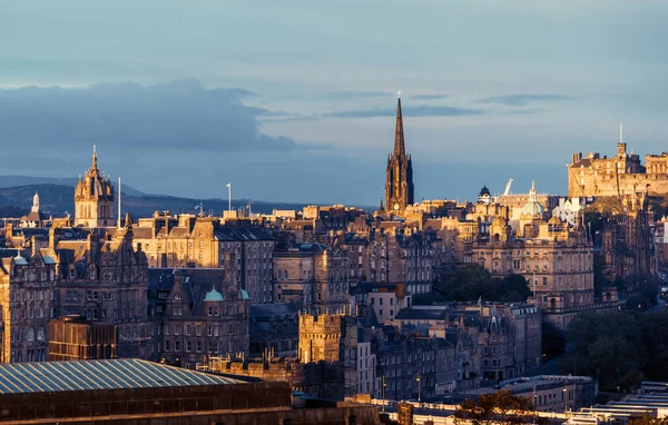 Edinburgh City Skyline Vanaf Calton Hill Verenigd Koninkrijk — Stockfoto