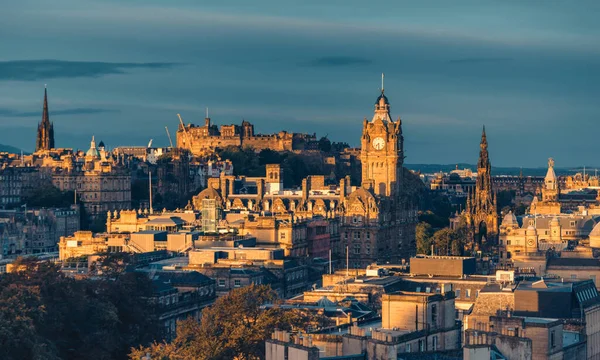 Edinburgh City Skyline Calton Hill Ηνωμένο Βασίλειο — Φωτογραφία Αρχείου